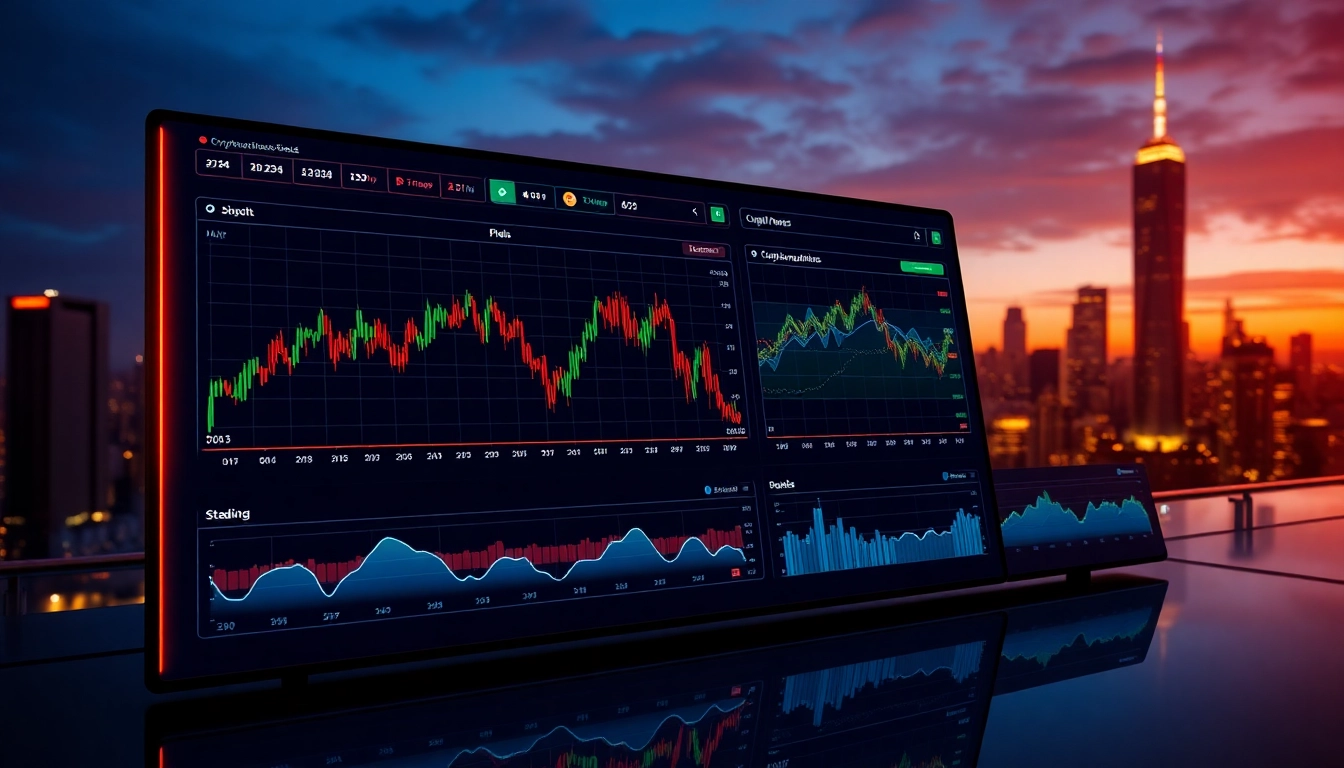 Cryptocurrency Market News visuals showcasing latest crypto charts and digital trading trends